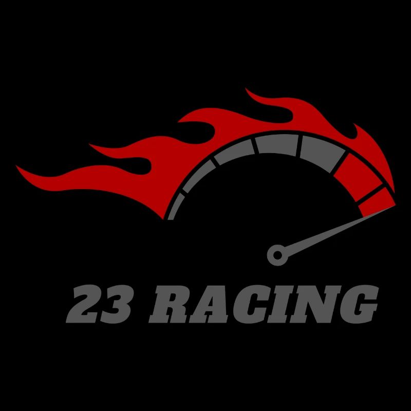 Red Black Modern Racing Logo Design