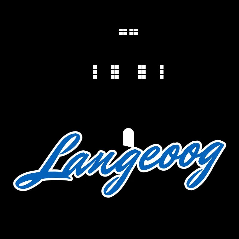 Langeoog Umriss & Wasserturm