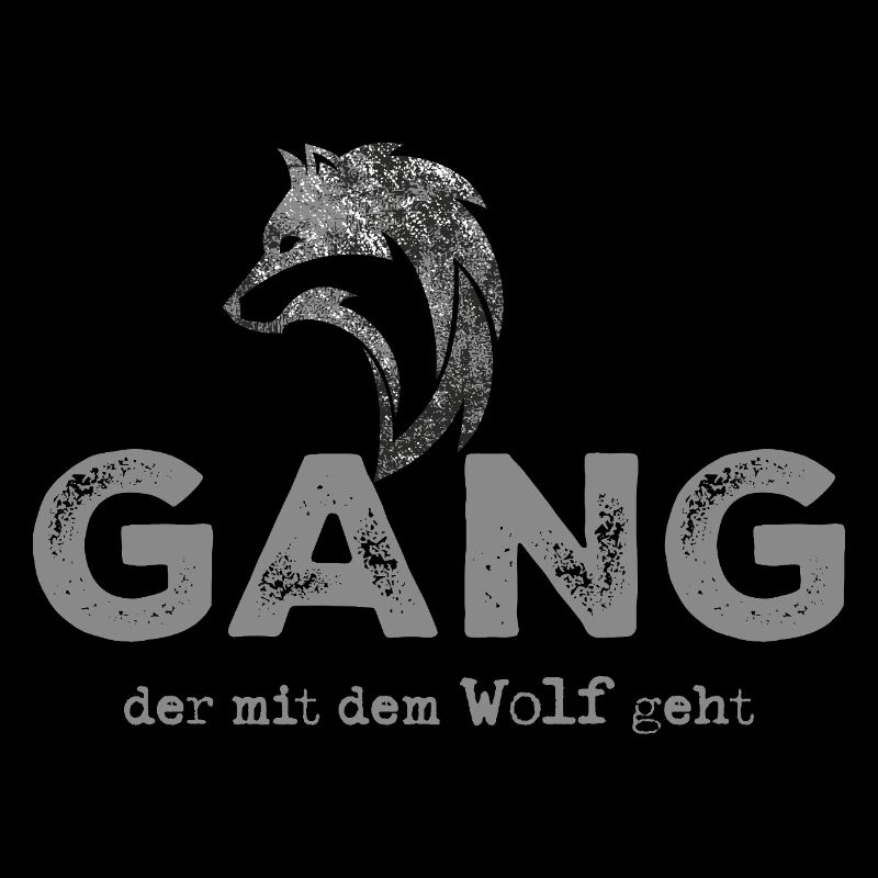 Wolfgang. Starkes Wolfmotive mit Schriftug