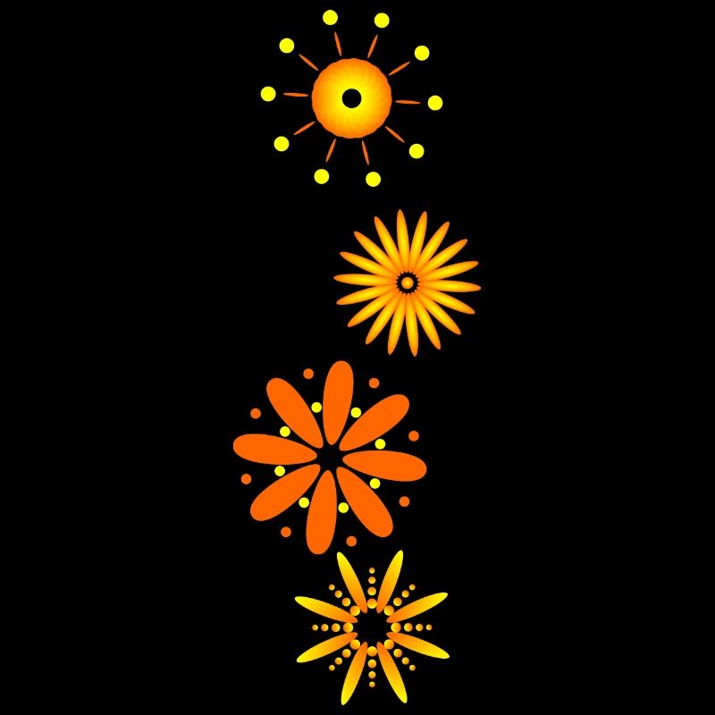 Fleurs verticales