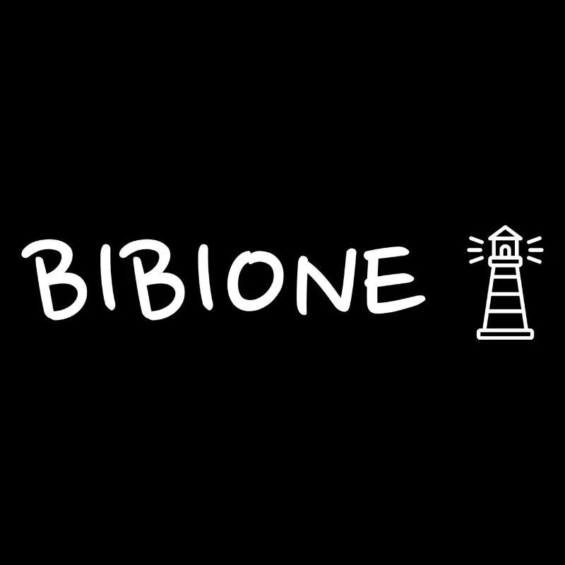 Bibione mit Leuchtturm - weiß