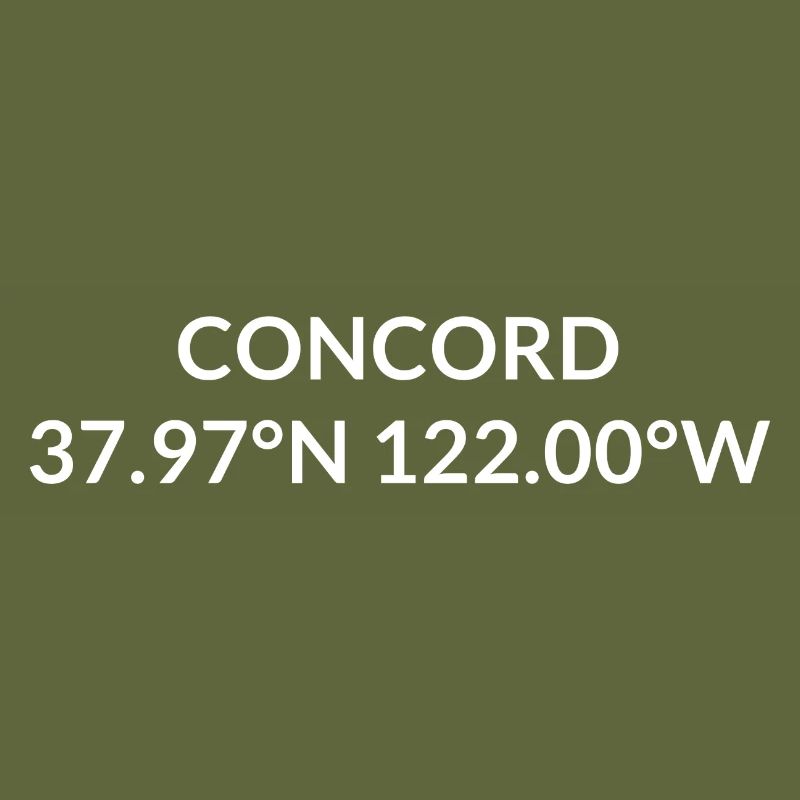 Concord California USA Coordinates
