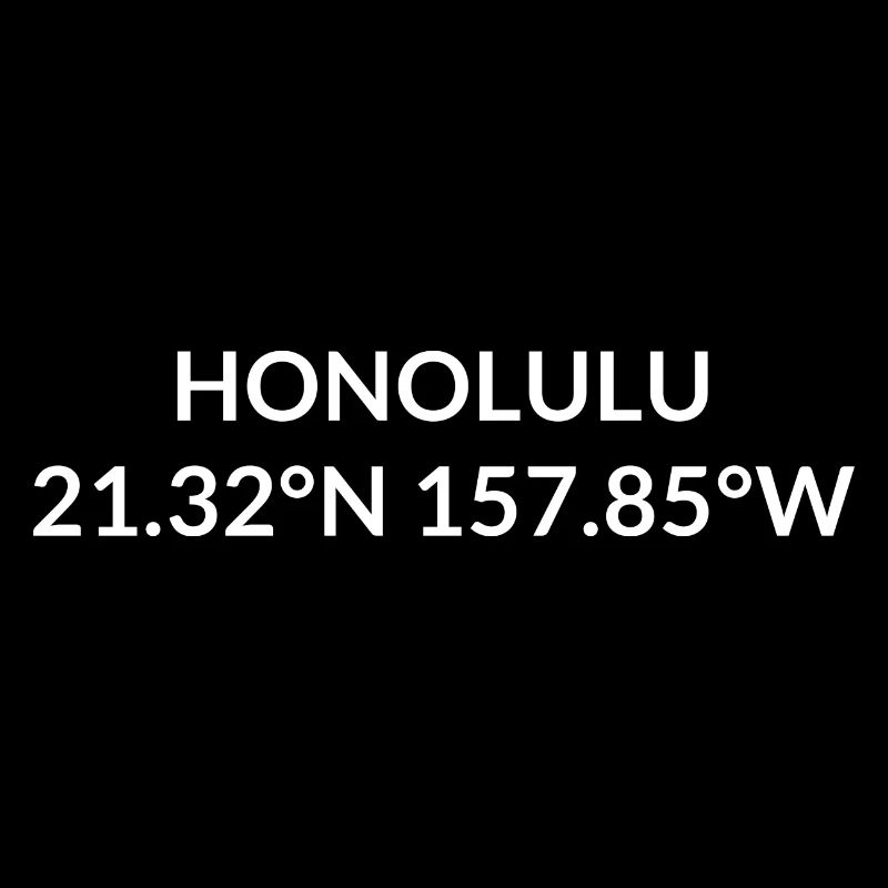 Coordonnées Honolulu, Hawaï, États-Unis