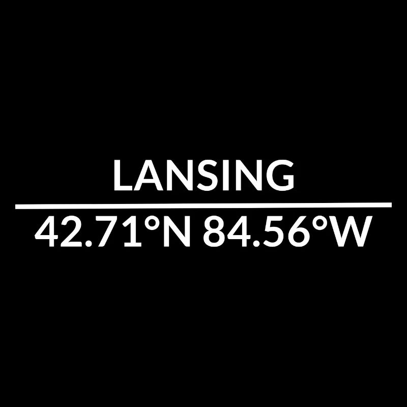 Lansing, Michigan, USA Coordinates
