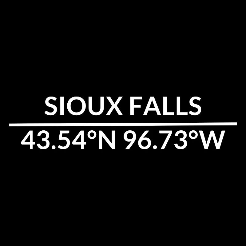 Sioux Falls, South Dakota, USA Coordinates