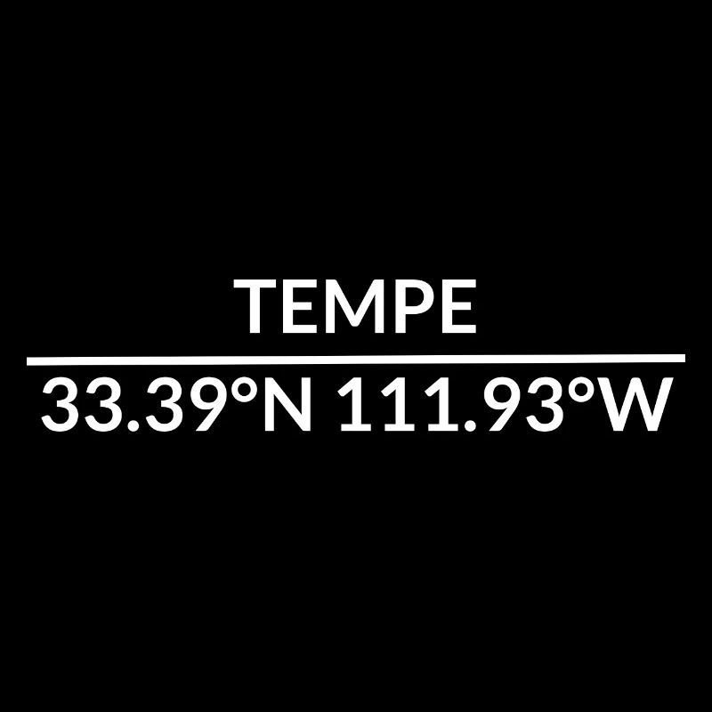 Tempe, Arizona, USA Coordinates