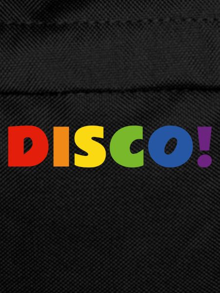DISCO rainbow text