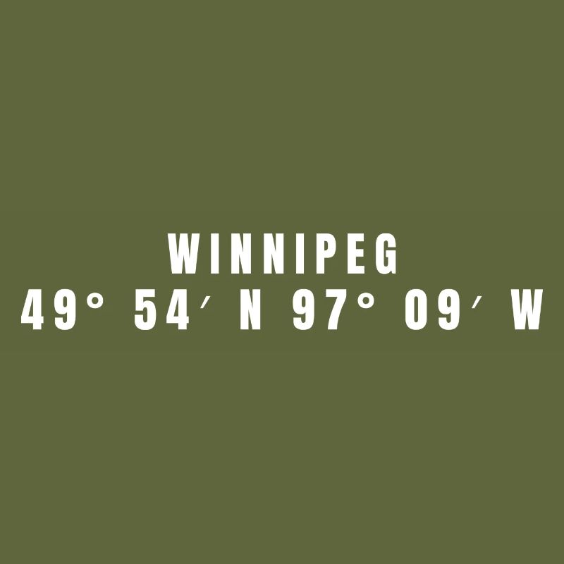 Coordonnées de Winnipeg, Canada