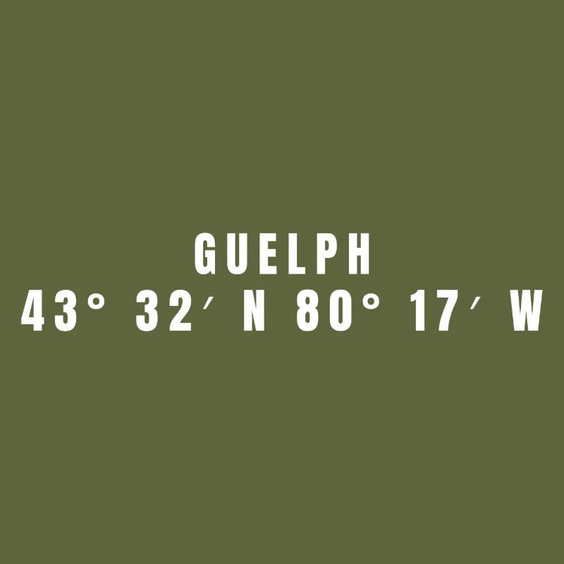 Coordonnées de Guelph, Canada