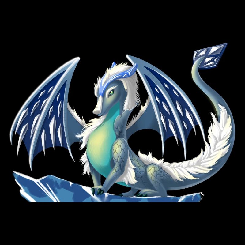 Dragon de glace magique - dragon des éléments