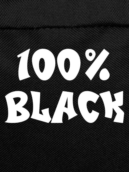 100% black