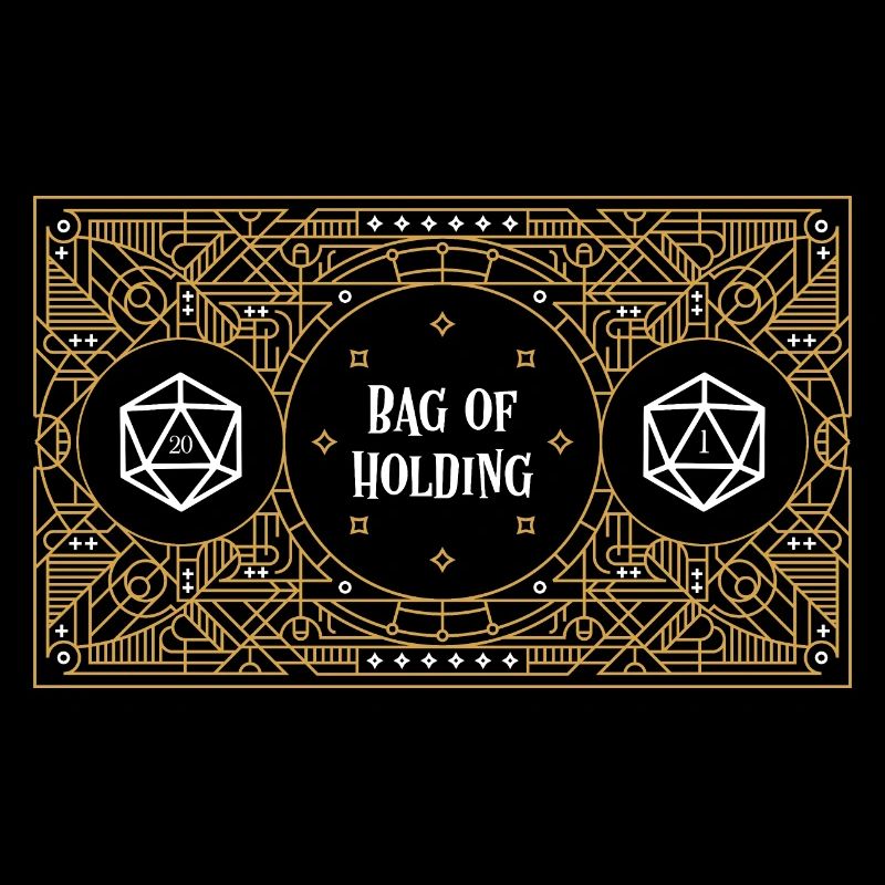 Bag of Holding Dice Container D20 Master Tabletop