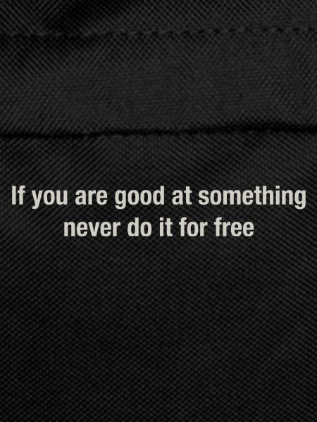 If you are good