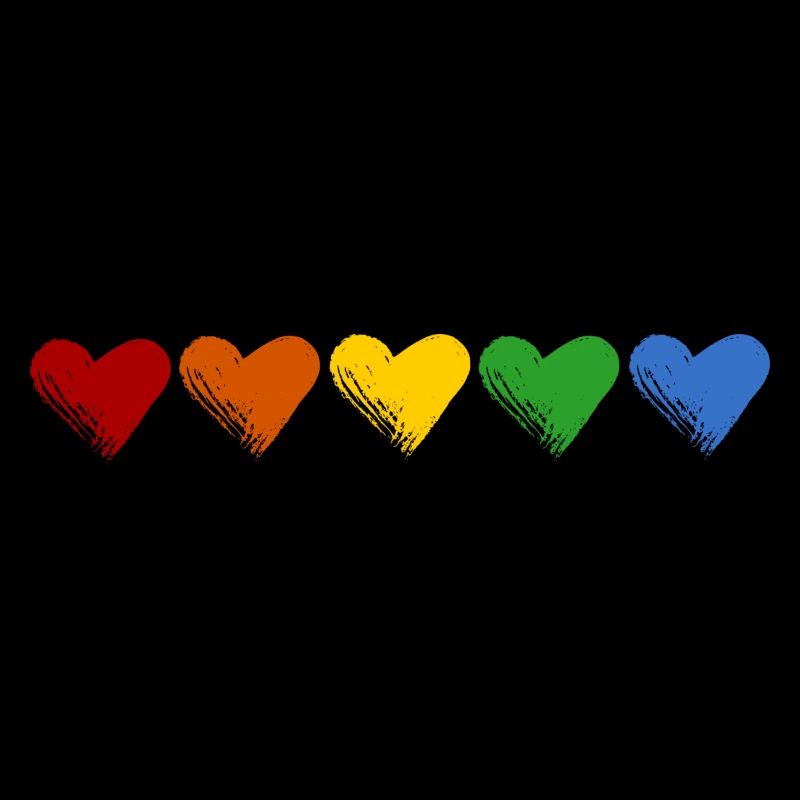 Colored Hearts