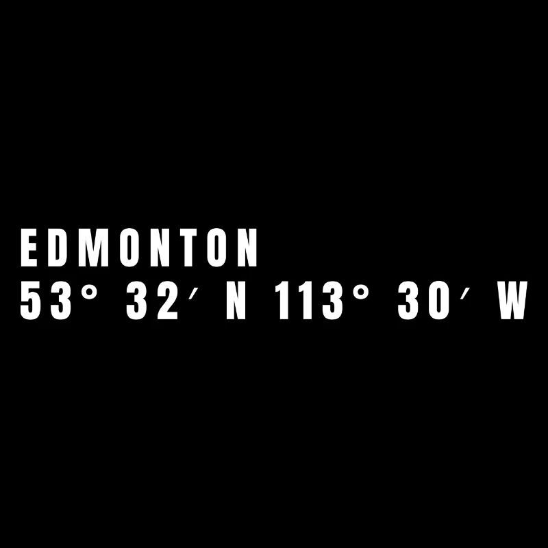 Coordonnées Edmonton, Canada