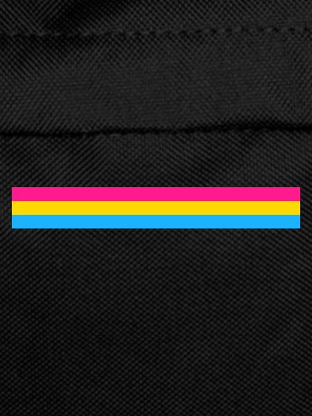 Pansexual flag as a stripe