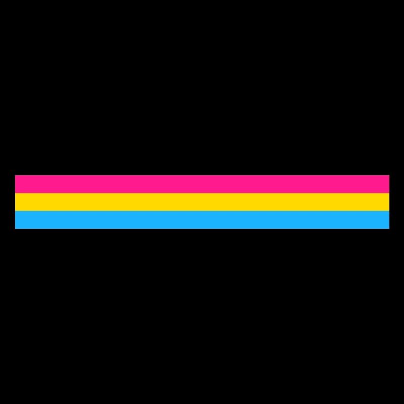 Pansexual flag as a stripe
