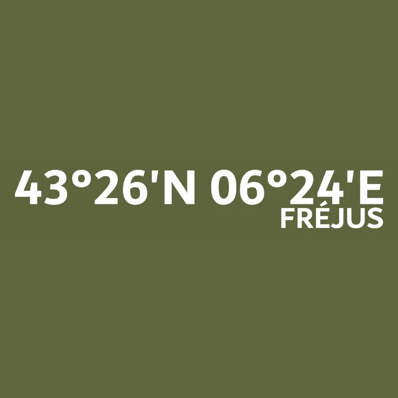 Coordonnées de Fréjus