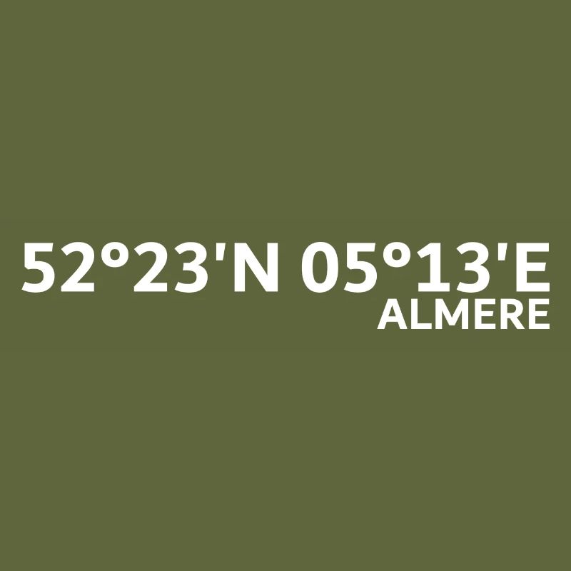 Coordonnées d’Almere