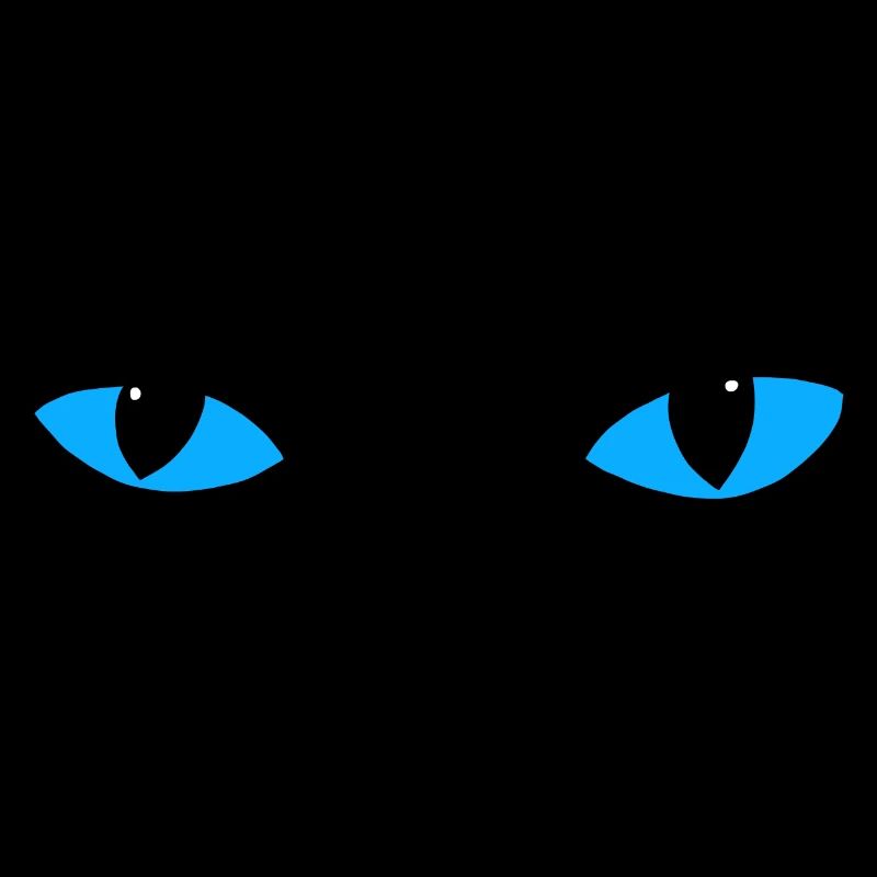 Mysterious cat eyes - light blue