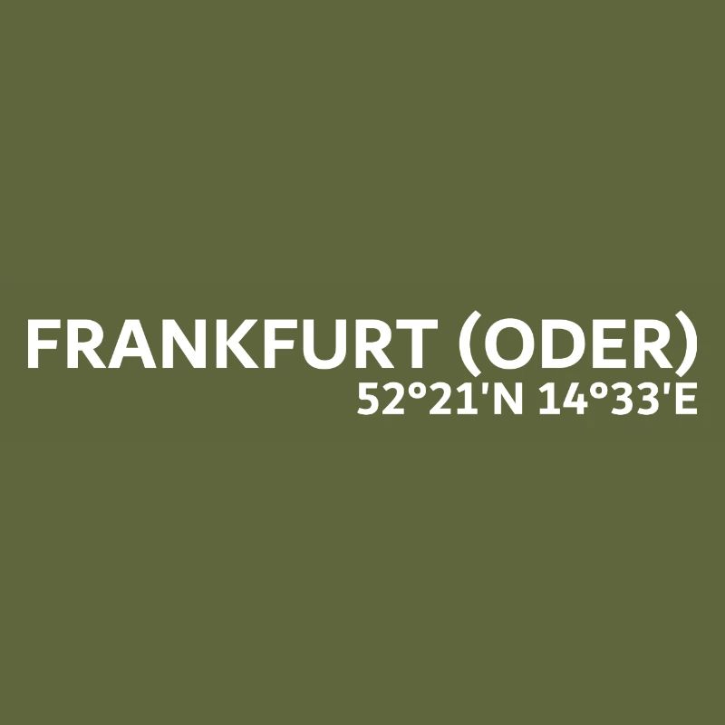 Coordonnées de Francfort (Oder)