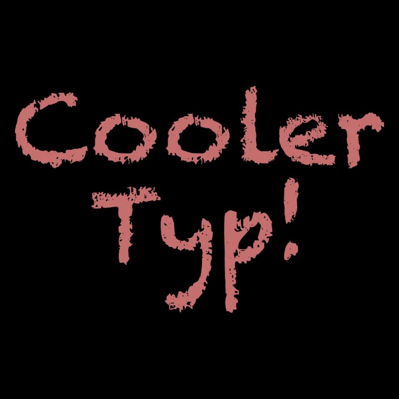 Spruch "Cooler Typ" Hellrot