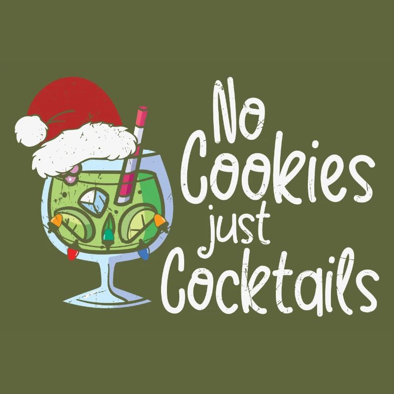 Pas de biscuits juste des cocktails, drôle de Noël