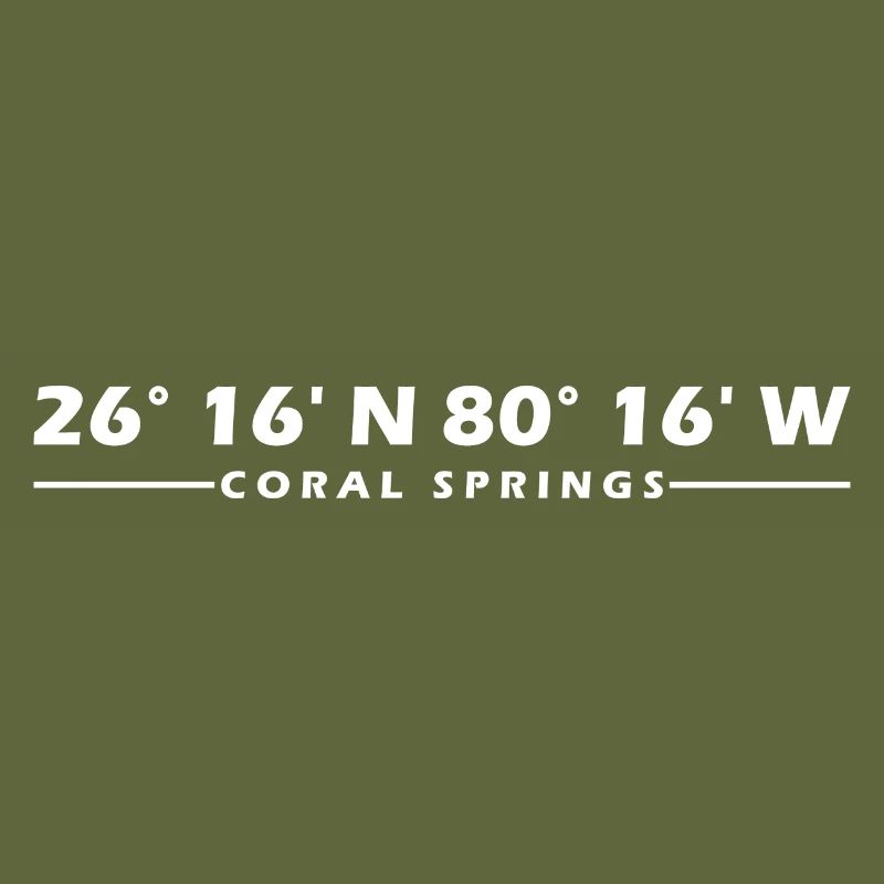 Coral Springs Coordinates