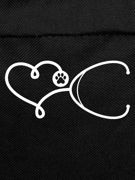 Veterinarian with heart - stethoscope