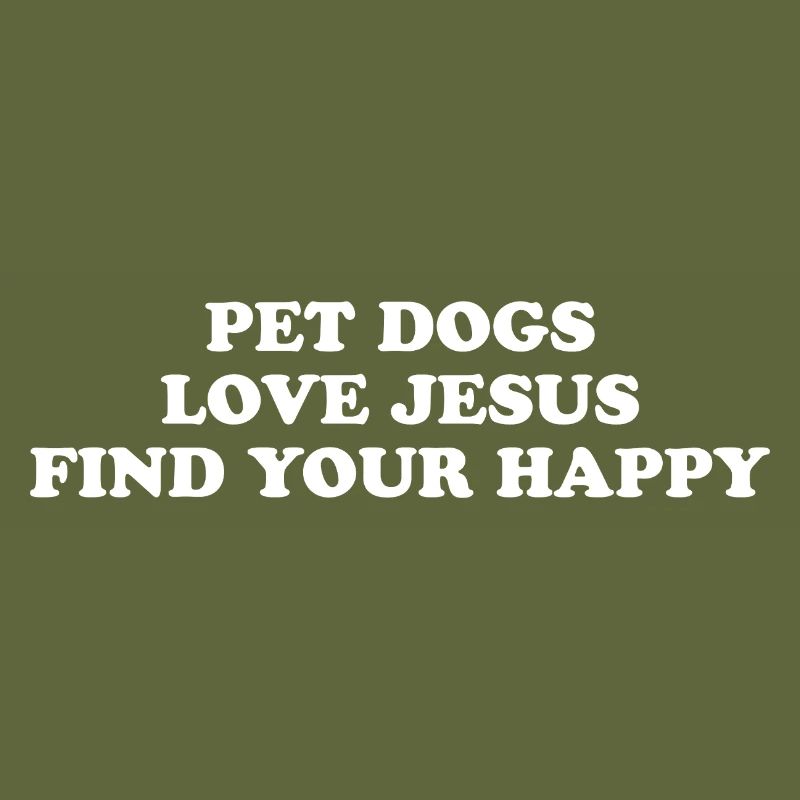 Les chiens de compagnie aiment Jésus être heureux