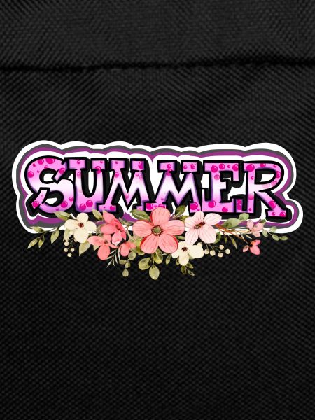 Buzzer lettering with flowers