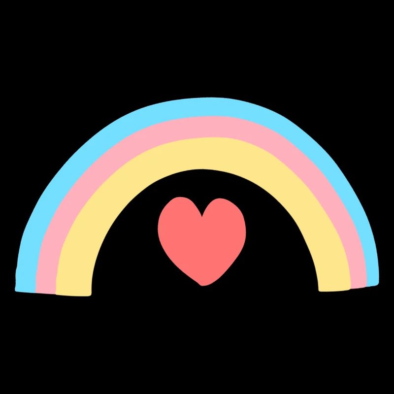 herz regenbogen form symbol formen