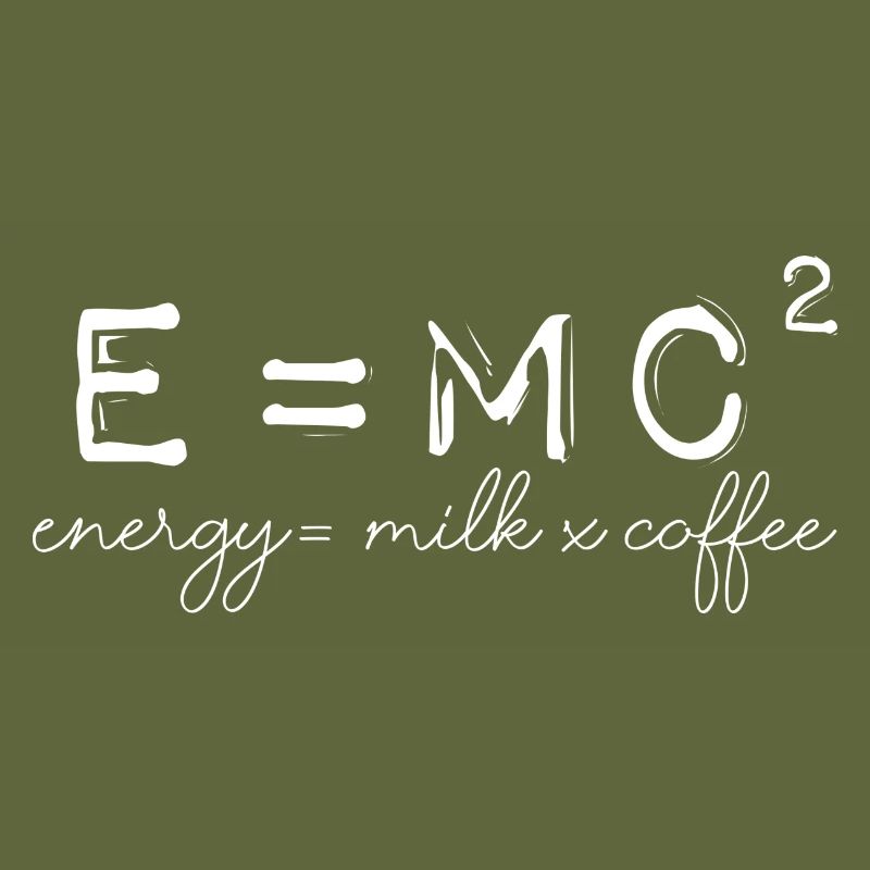 E MC2 Energy Physics Science Saying Font