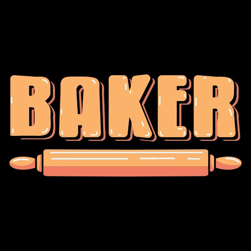 Awesome Baker Rolling Pin T-Shirt Baking Design