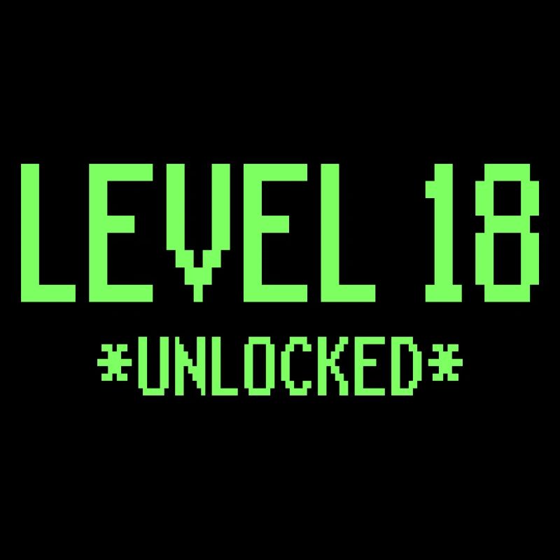 18th Birthday Level 18 Gift Gaming