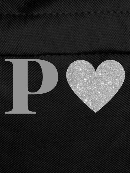 Silver Heart Letter p
