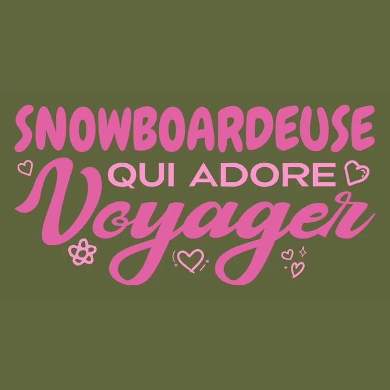 Snowboardeuse globe-trotteuse passionnée de voyage