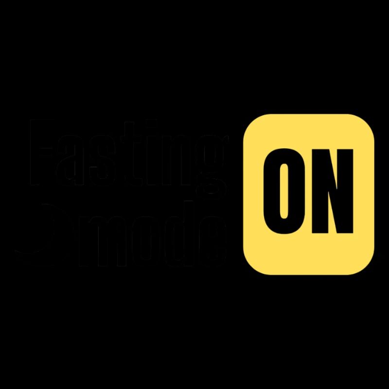 Fasting mode ON text design