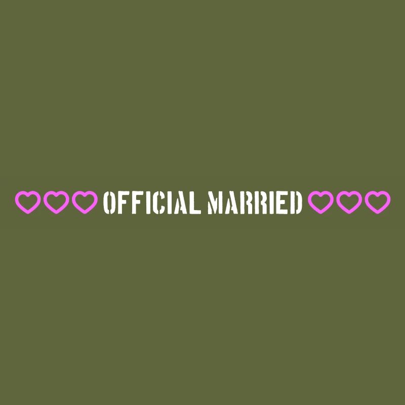 Married Wedding Heart