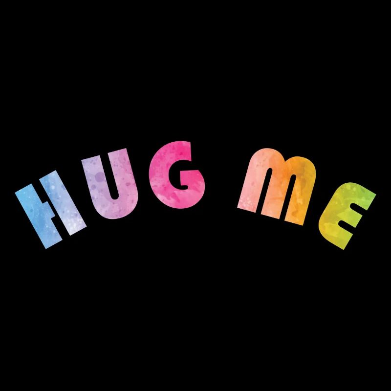 HUG ME Regenbogenfarben