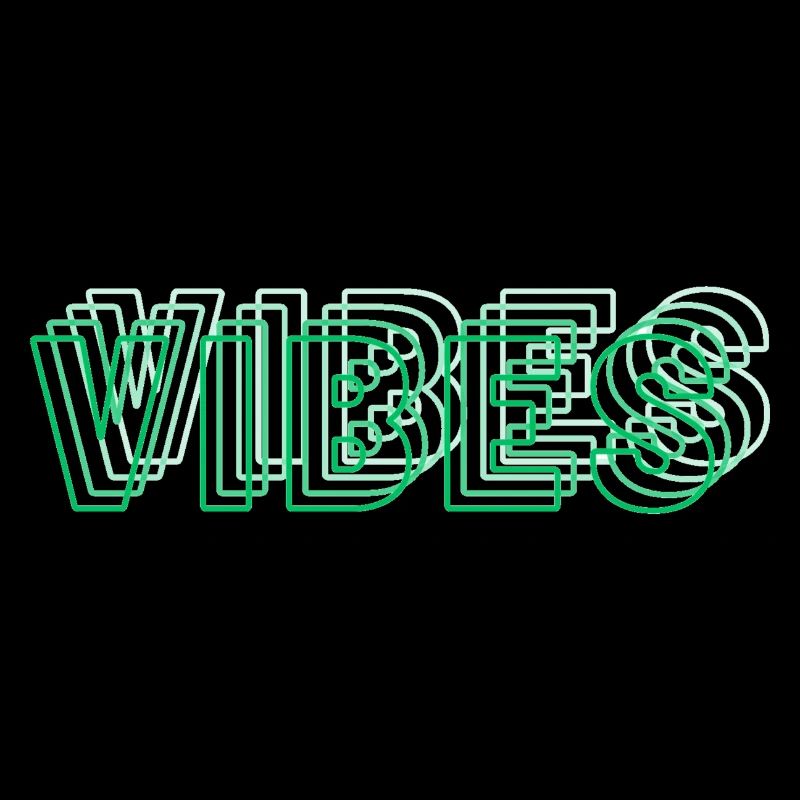 Vibes abstrait vert