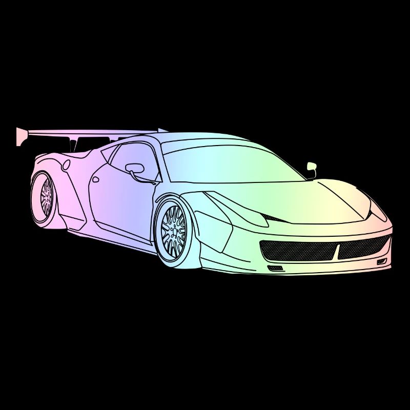 custom car colourful