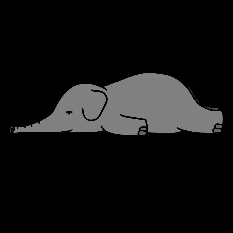 Éléphant endormi