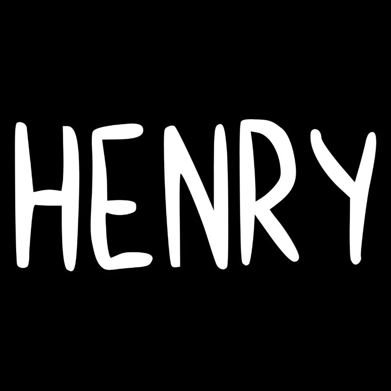 Henry Custom Name Schriftart Text Geburtstag