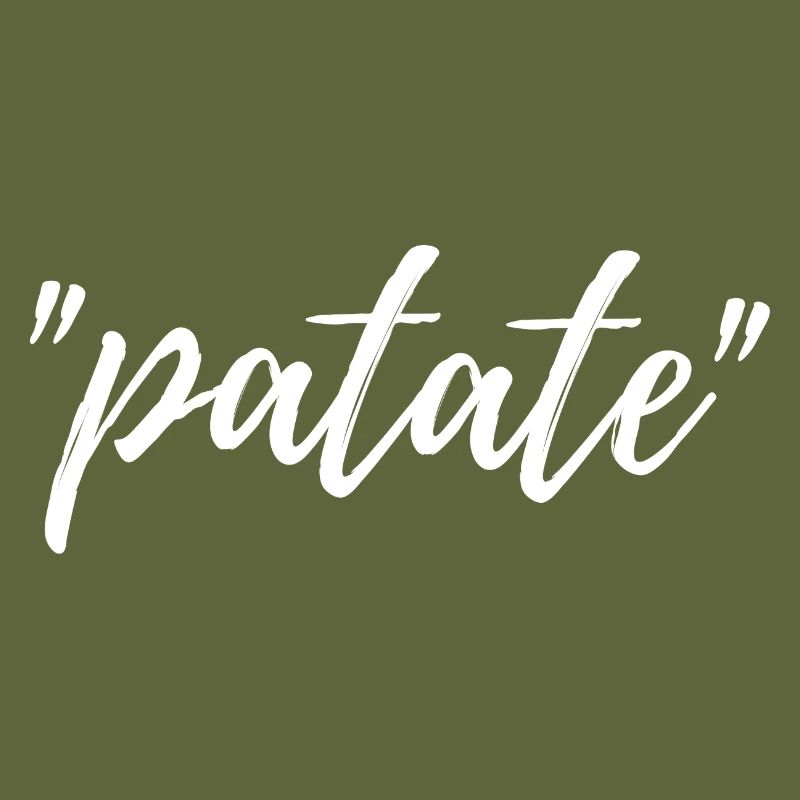 patate - message manuscrit humour autodérision