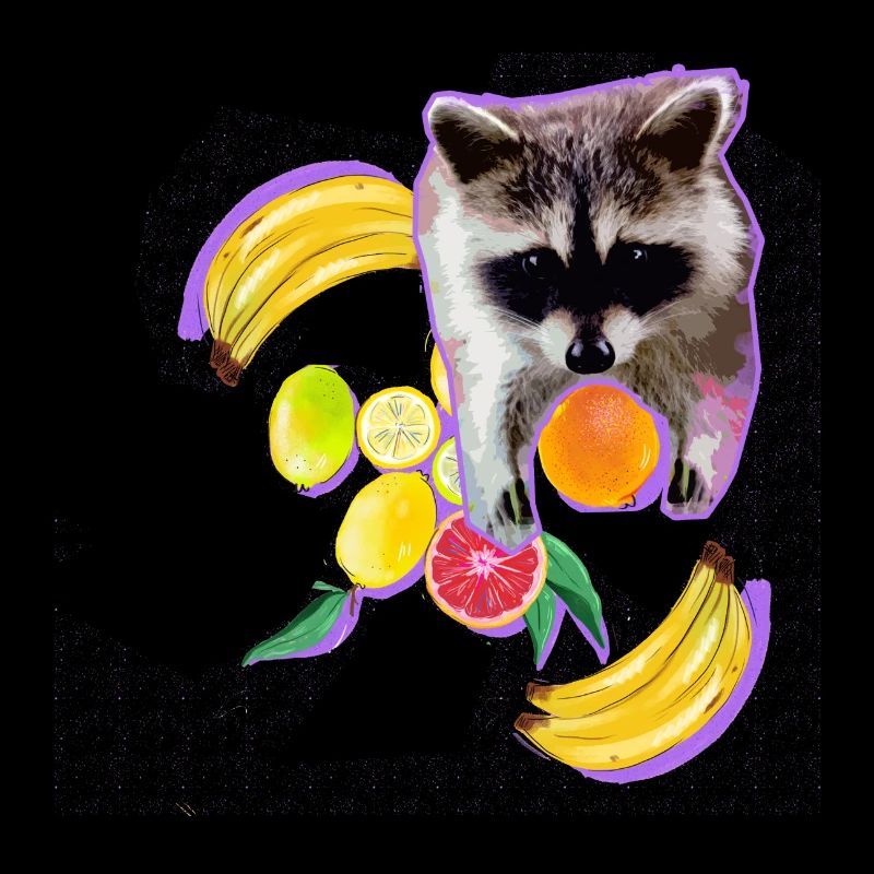 waschbär,bär,graffiti,malerei,mint,obst