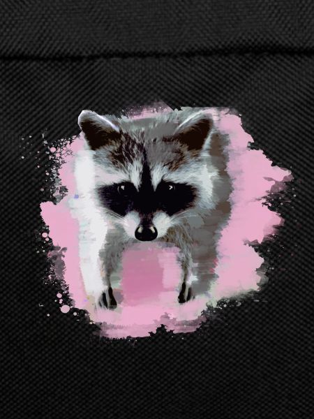 raccoon,bear,graffiti,painting,pink,fruit