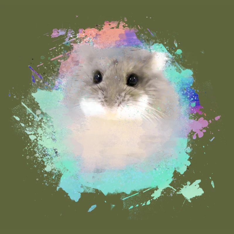 zwerghamster,hamster,bunt,graffiti,malerei,mint
