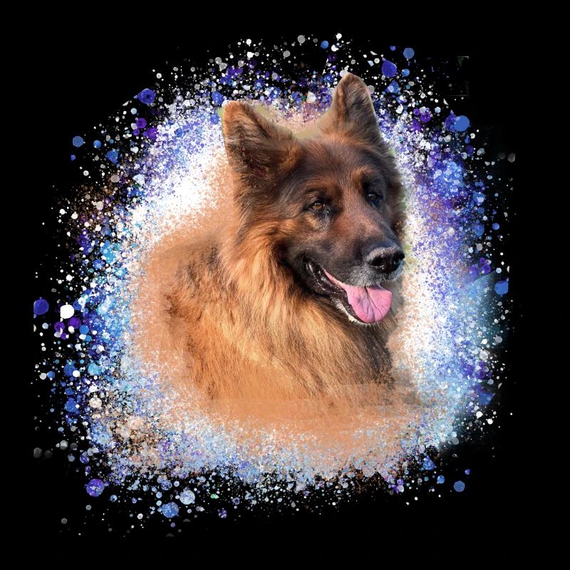 German Shepherd,Shepherd,Dog,Graffiti