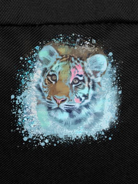 tigerbaby,tiger,blue,graffiti,painting